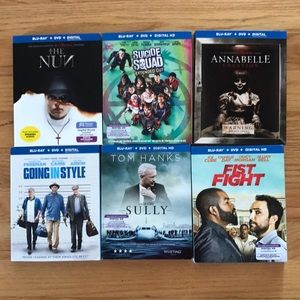 6 blue ray Sealed DVDs